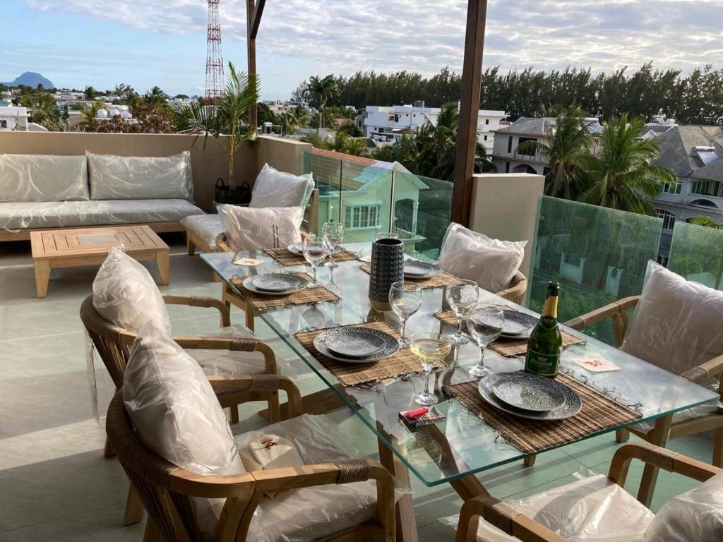 Splendide Penthouse Vue Mer A 5 Mn A Pied De La Plage Flic-en-Flacq Exteriér fotografie